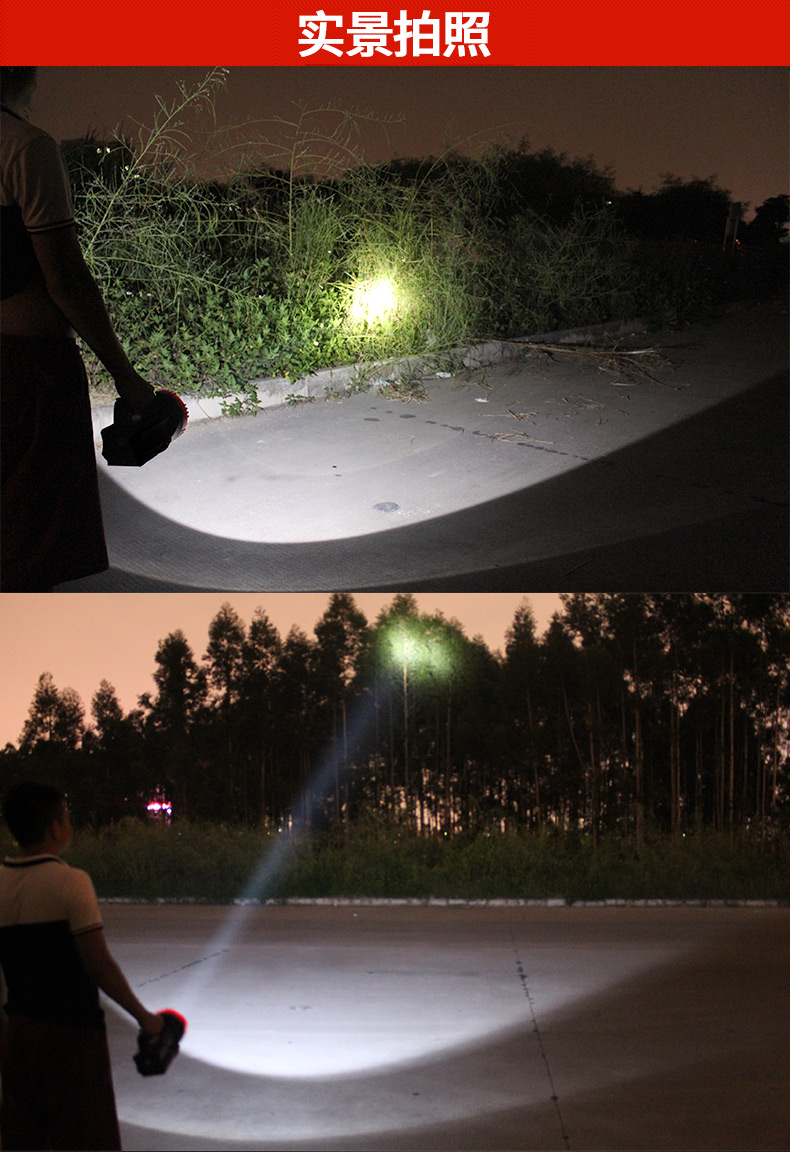 Đèn pin Led chói sạc siêu sáng đa chức năng ngoài trời xenon 1000 đèn rọi đèn pin nhà w đèn pin siêu nhỏ