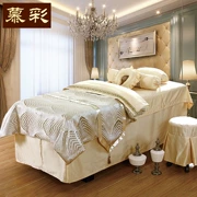 Choi Mu Beauty khăn trải giường gia đình bốn nhỏ phong cách châu Âu sang trọng cao cấp massage nhẹ thẩm mỹ viện bedspread đơn giản các sản phẩm màu tùy chỉnh - Trang bị tấm