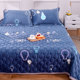 Milk velvet plus velvet sheet single piece winter suede thickened anti-slip coral velvet blanket plush quilt dormitory single