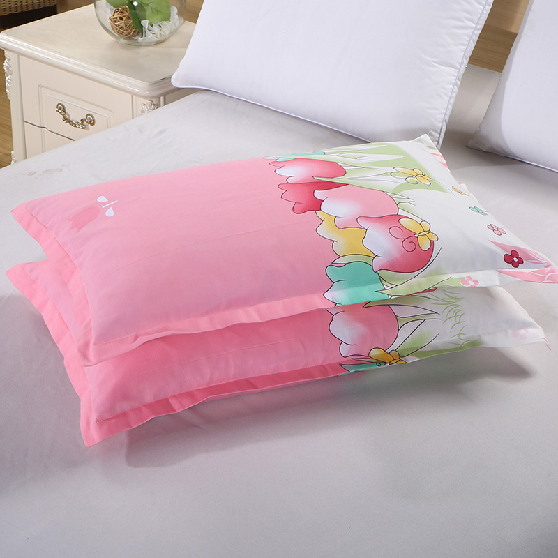 gối bông Bei Jiayi giường gối bông bộ 48 * 74cm gối bìa một cặp sinh đôi được nạp - Gối trường hợp gối nước