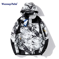 WASSUP PALM Зимняя куртка подходит для мужчин и женщин, съемная толстовка с капюшоном, «три в одном», делается под заказ