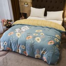 Duvet cover Single piece cotton brushed simple American small fresh 100%cotton thickened autumn and winter dormitory antibacterial quilt cover