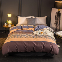 100% cotton quilt cover Single set thickened 200×230 double 100%cotton single student dormitory pure cotton brushed quilt cover