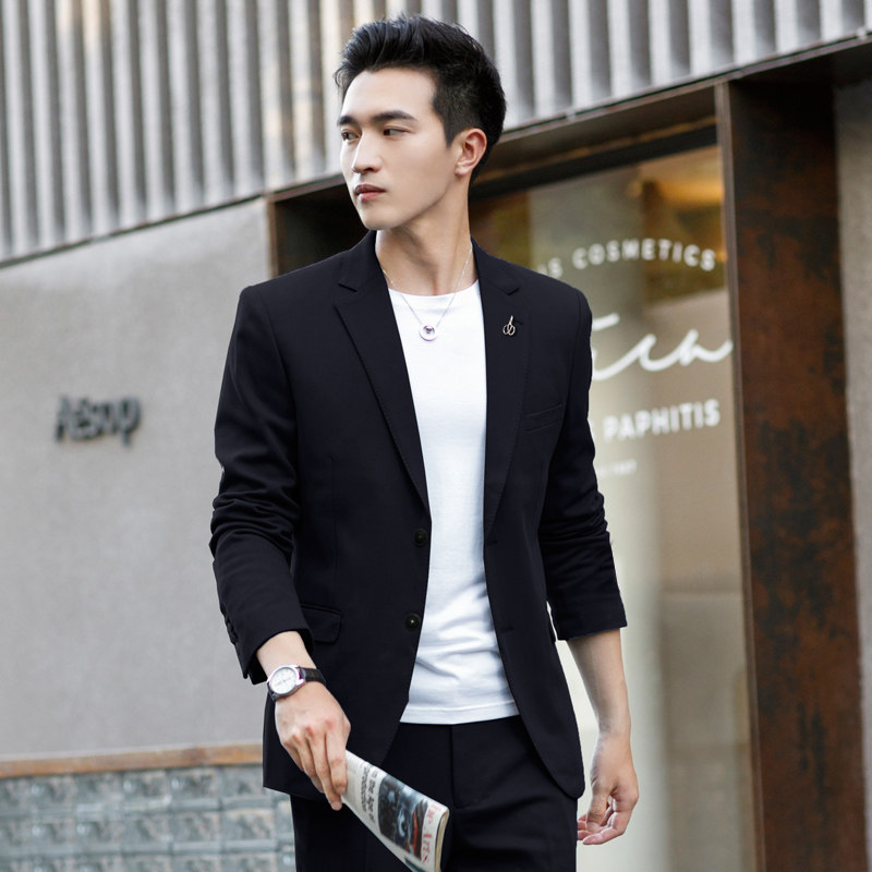 OECANA2021 men's suit set Korean version of a trendy small suit business casual two-piece men