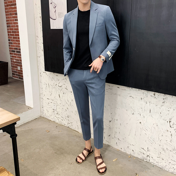 OECDA xuân và mùa hè NEW SUIT Một SUIT MENS MỎNG Suits SLIM MENS NHỎ SUITS YOUTH Casual SUIT KINH DOANH