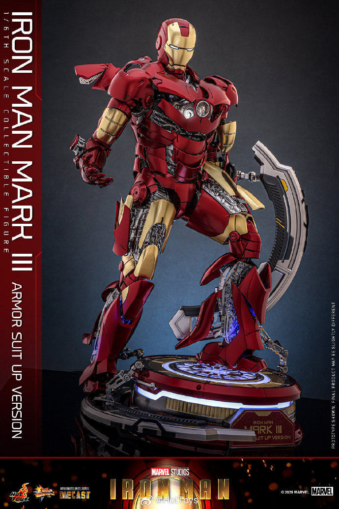 Hot Toys Iron Man Mark 3 Authentic Alloy Open Armor - Taobao product photo 6