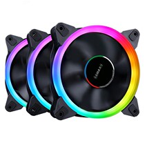 Xianma Halo 3 5 solar wind RGB fan set controller remote control 12cm dazzling symphony fan
