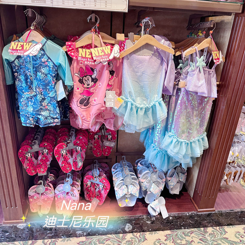 Hong Kong Disneyland Minnie Mermaid Elsa Anna Mickey Cute Sun-Protective One-Piece Children's Swimsuit Hong Kong Disneyland Minnie Mermaid Elsa Anna Mickey Cute Sun-Protective One-Piece Children's Swimsuit