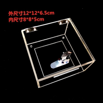 Plexiglas anti-leakage dust-proof box with lock 86 switch socket protection transparent emergency button protective cover customized