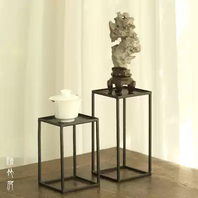 Qingzhuju) wrought iron flower stand flower garden pot stand living room balcony gold Ge frame floor standing plant flower stand