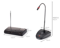 Winning MS-168W One Drag One Speech Wireless Gooseneck Microphone Desktop Conference Microphone Deswin Church Mic