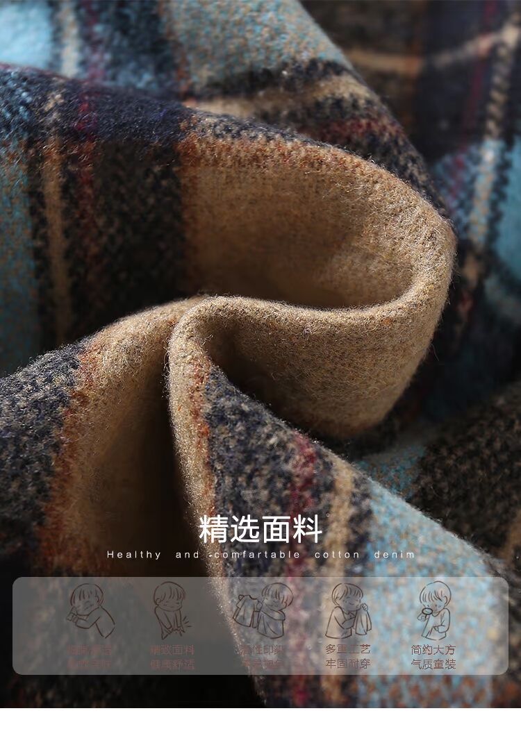 Áo khoác trẻ em tartan chần 2018 áo khoác bé trai mùa đông mới trong phần dài của con lớn phiên bản Hàn Quốc của thủy triều áo măng tô ngắn trẻ em