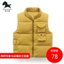 [Giảm giá] Boy vest dày mùa đông ấm áp áo trễ vai cổ áo trẻ em dây kéo Hàn Quốc thời trang - Áo ghi lê áo khoác trẻ em