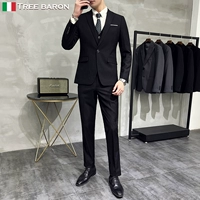 Черный костюм, жилет, штаны, рубашка