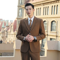 Хаки костюм, штаны, рубашка, галстук