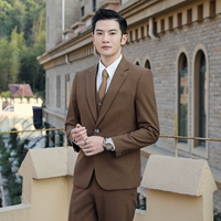 Хаки костюм, штаны, рубашка, галстук