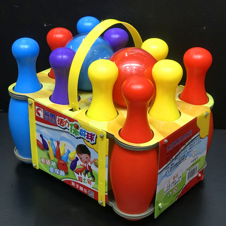 Child Bowling Puzzle Toy Sets Big Number Bowling Tabletop Parenting Interactive Game Early Education Bowling Alley