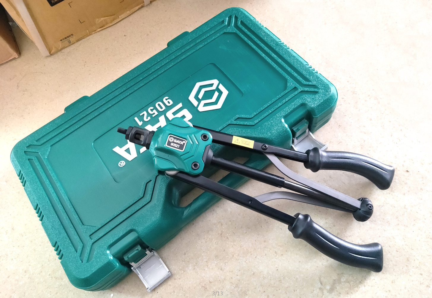 Shida Manual riveting nut gun double handle pull cap gun pull riveting nut gun labor-saving pull-out core pull nut gun 90521