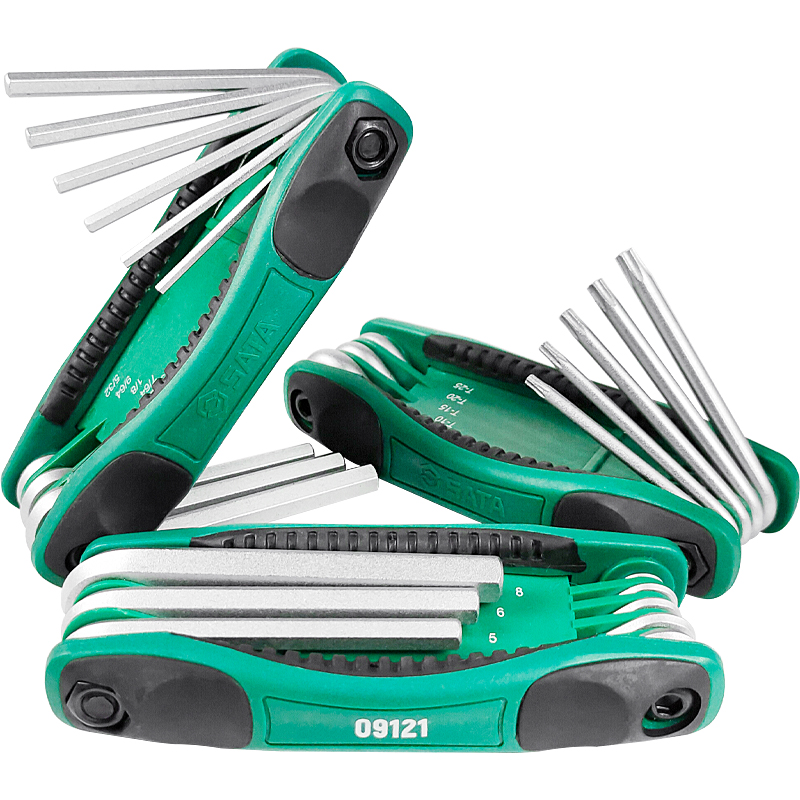 SATA Sida Tools 8 pieces Folding Inner Hexagon Wrench Set 09121