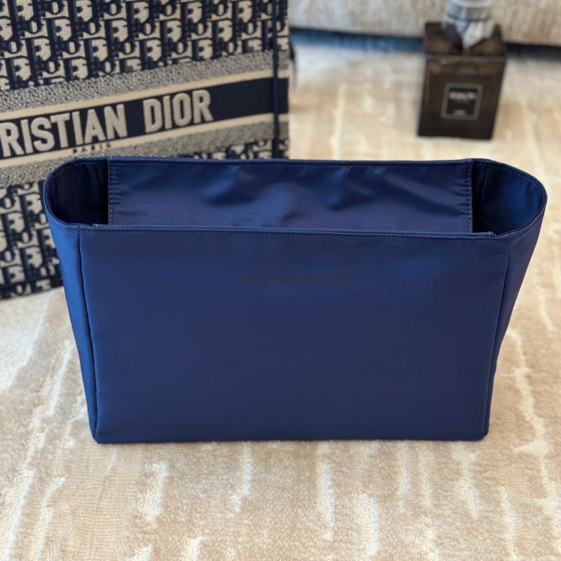 Pasal Is Suitable for Dior Tote Tote Nylon Silks and Satins Zipper Liner Bag Cosmetics Bag Medium Bag