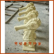 Haiheng decorative sculpture sandstone glass fiber reinforced plastic sculpture Hotel Villa clubhouse water features water spray small seahorse