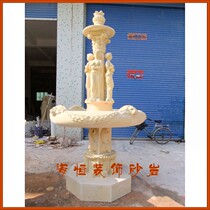 Haiheng decorative sandstone glass fiber reinforced plastic sculpture Hotel Villa clubhouse water features small European character fountain pool