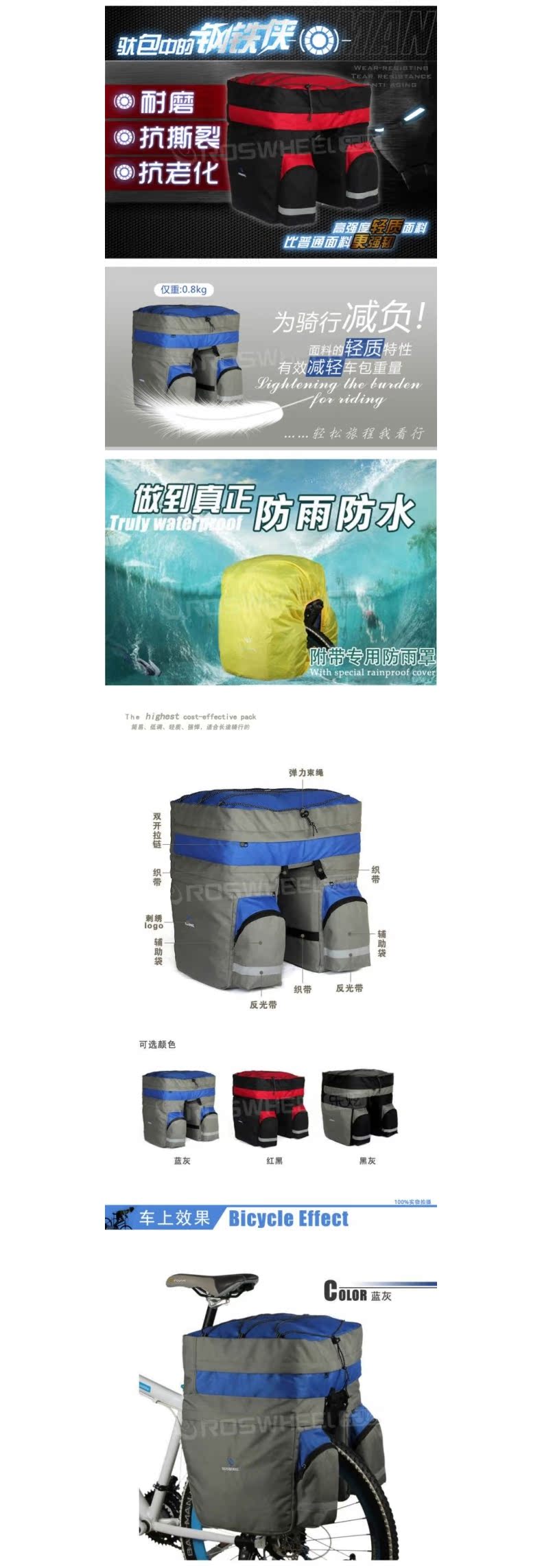 Sacoche pour vélo ROSWHEEL - Ref 2217979 Image 5