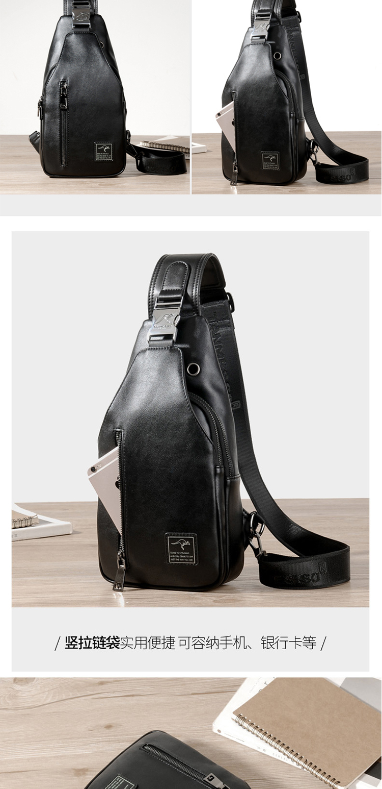 Túi đeo chéo nam của Muskoo Kangaroo Túi đeo vai thông thường Túi Messenger Túi lớn Satchel Hàn Quốc hợp thời trang Ba lô - Túi của con người túi xách nữ hàng hiệu