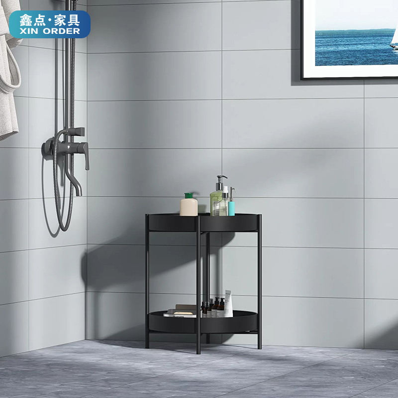 Storage shelf dressing room bathroom kitchen shelf floor Nordic wind multifunctional shelf light luxury multi-layer simple