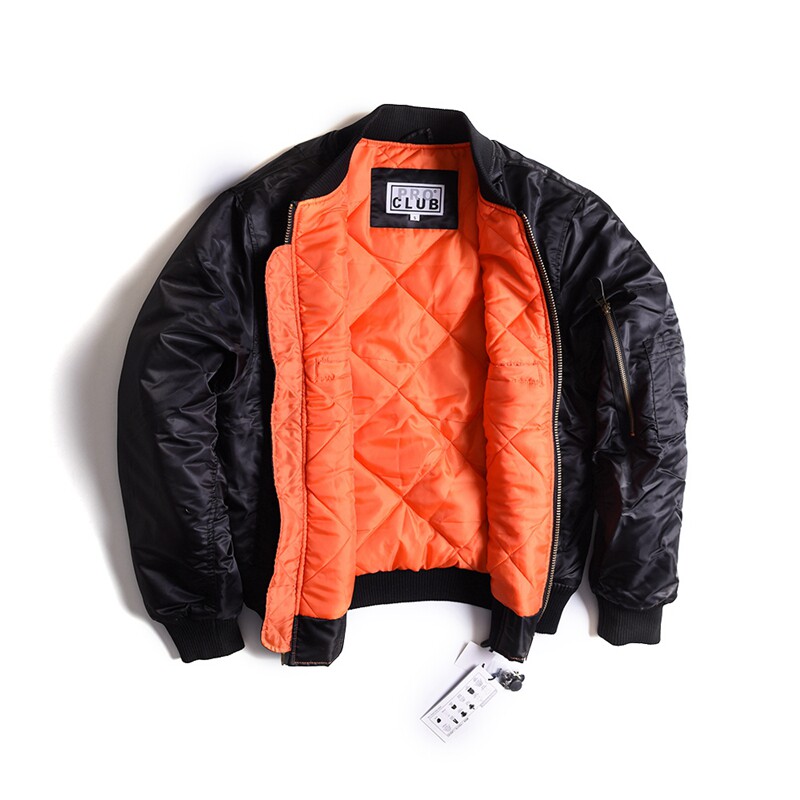 Pro Club Men's Flight Bomber Jacket Vintage Isaia Men's Leather