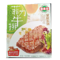 Chaoxiang Village Filet Mignon 130g Mushroom Sauce Black Pepper Sauce Supermarket Boxed Whole Cut Home Semi-Finished Steak