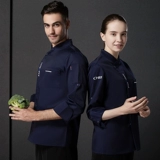 Синий демисезонный трендовый лонгслив для работы, китайский стиль, увеличенная толщина