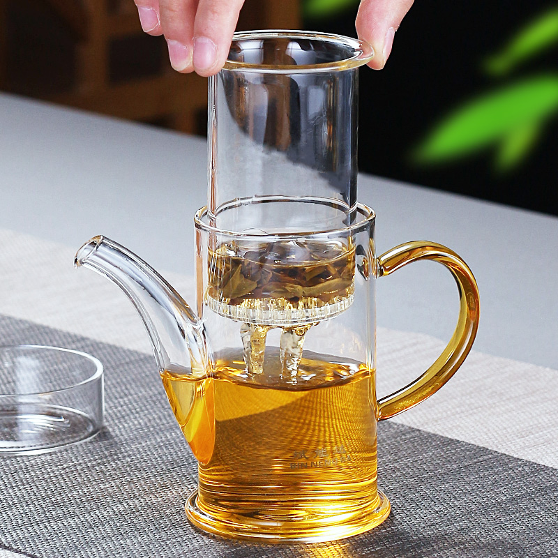 Bin Nengda thickened glass bubble teapot filter brewer black tea brew green tea office kung fu tea set s