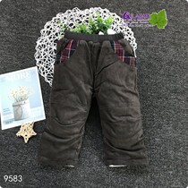 Loss clearance men's and women's baby cotton pants wear winter baby warm pants men's and women's children's padded children's pants