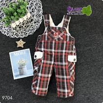 Losing money clearance winter can open gear jumpsuits baby straps boys and girls padded cotton pants baby out pants