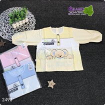 Children's long sleeve painting long sleeve overalls dinner bag four seasons baby painting clothes eating cotton apron anti-dressing
