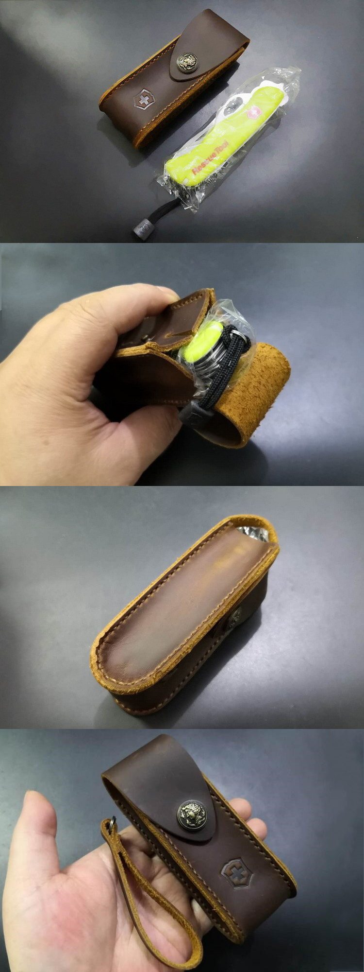 Od пояс стиль 111 -мм швейцарский армейский нож из натуральной кожи SET -1.jpg