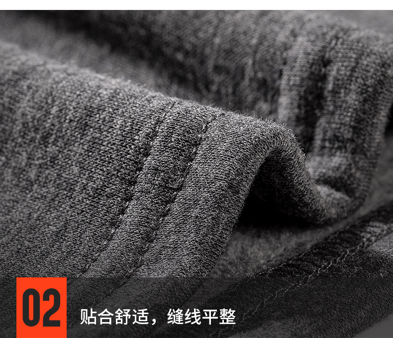 Bộ đồ lót nam bảy con sói nhiệt cộng với áo len cotton dày nhung trung niên ấm áp mùa thu quần dài - Phù hợp với nóng lên kiểu đồ bộ