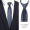 Zipper style 6cm tie hy151 gray beautiful stripe