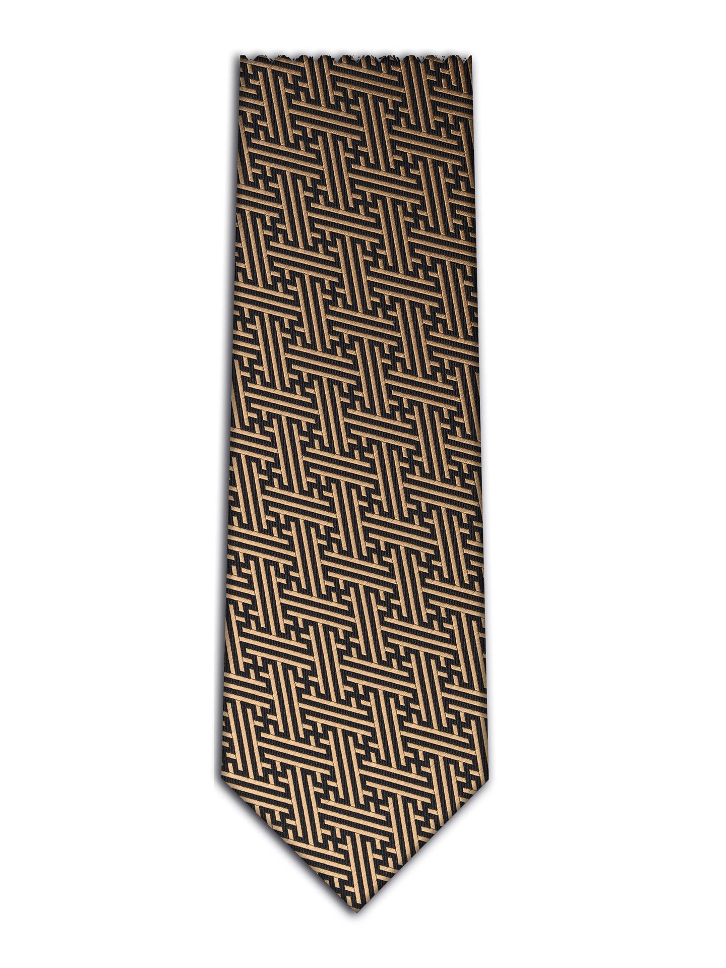 Don River Black Gold Interwoven Jacquard Tie Men's Formal Business Professional High-End Classic Retro Groom Wide Version
