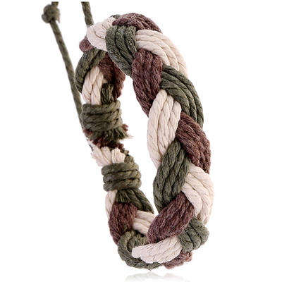 Korean hand-woven hemp rope bracelet, simple and versatile, student accessory, retro couple bracelet, cross-border supply