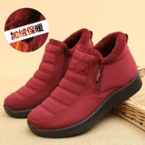 Утепленная обувь, нескользящие зимние туфли для матери, мягкая подошва