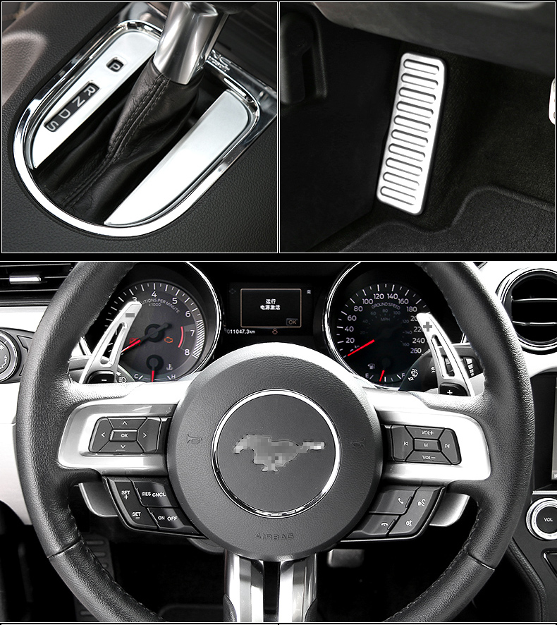 Ford Mustang sửa đổi nội thất xe mustang trang trí nội thất xe điều khiển trung tâm điều khiển bảng điều khiển phụ kiện vô lăng - Ô tô nội thất Accesseries nệm xe ô tô