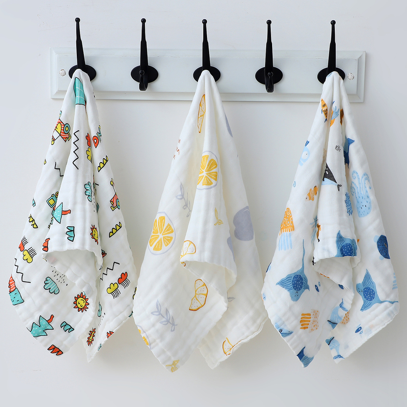 Pure Cotton Gauze Large Towel for Adult Students, Category A, Six-Layer Household, Men and Women, Face Wash and Bath, Soft, Absorbent and Lint-Free