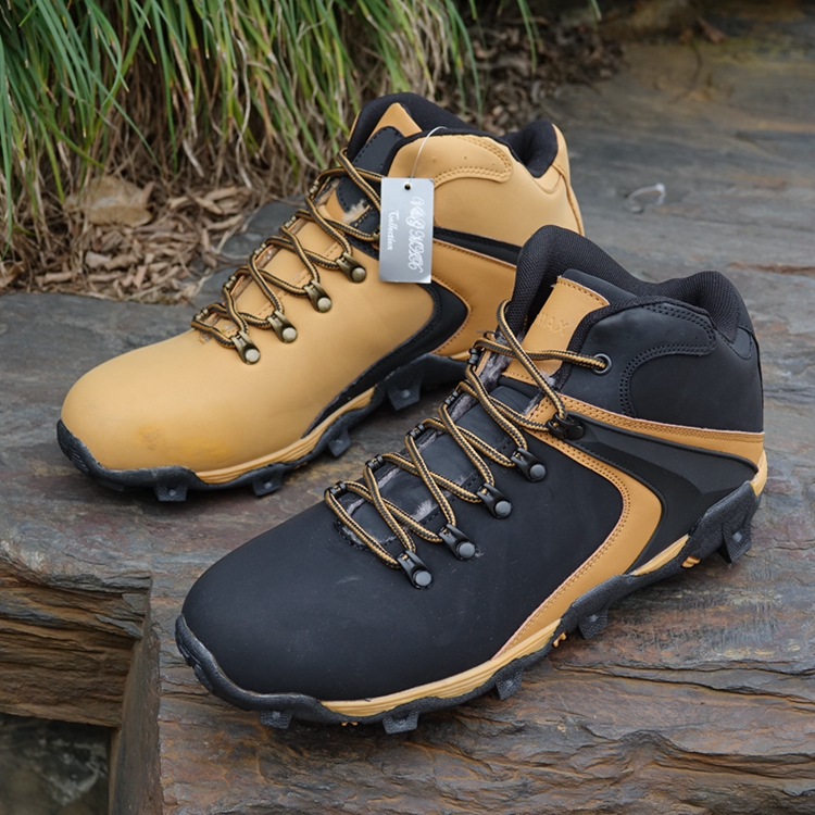 Year-end great promotion foreign trade original single winter goods outdoor high cylinder snow ground boots cotton shoes men warm and large cotton gairy resistant to low temperature