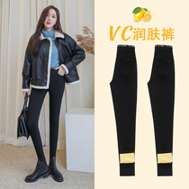 VC emollient leggings women wear spring and autumn winter black tight-fitting magic plus velvet high waist slim Joker little pencils