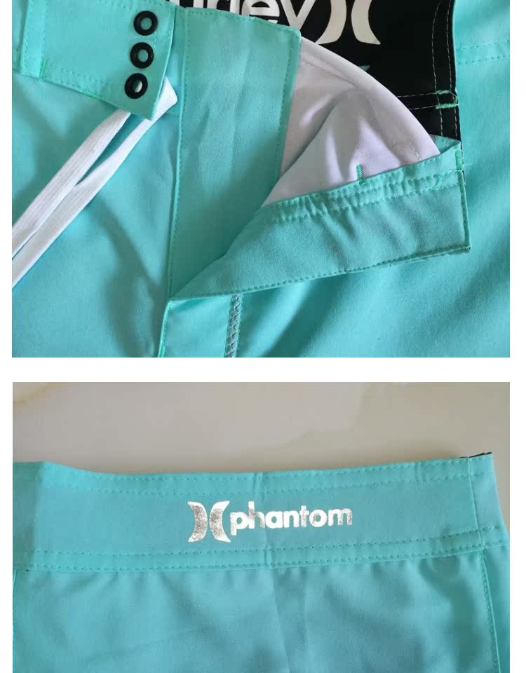 Hurley nam thi thể dục sơ bộ quần đi biển quần nhanh khô nhanh thoáng khí giản dị quần short năm điểm lướt bên bờ biển - Quần bãi biển quần đi biển nam vải dù