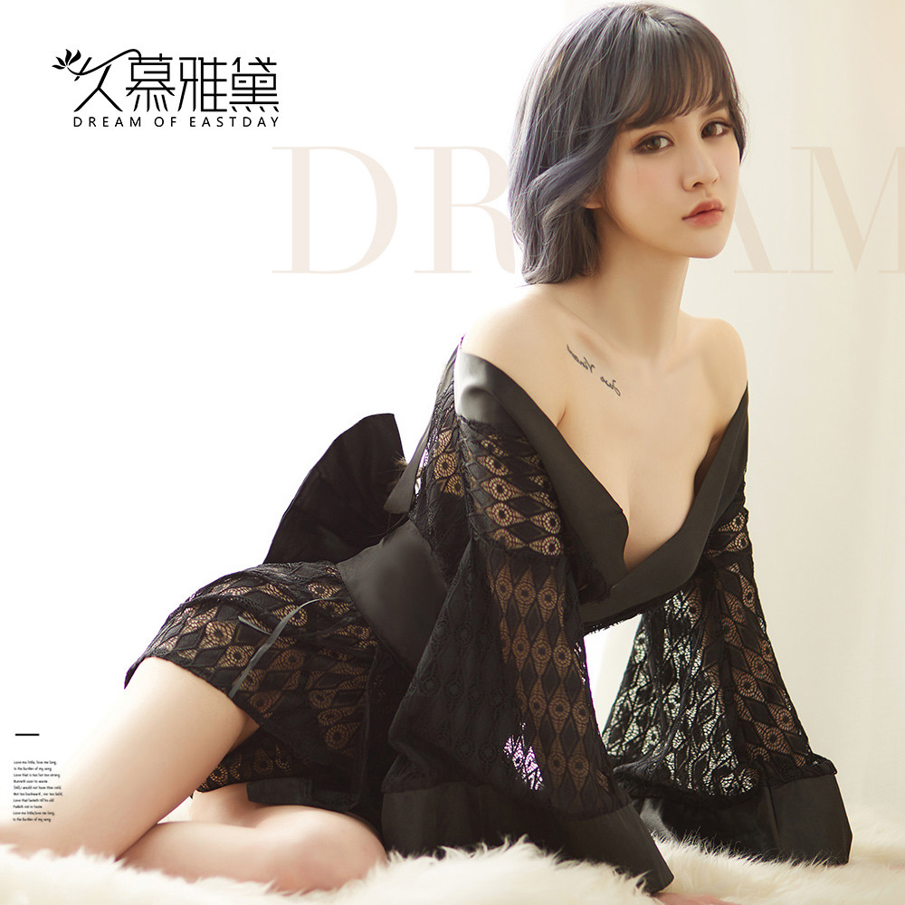 Japanese kimono pajamas female erotic sexy ancient bed clothes palace brothel temptation bed passionate tease nightdress