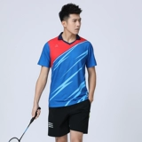 Форма для бадминтона, летний спортивный костюм подходит для мужчин и женщин, дышащие теннисные шорты для настольного тенниса, делается под заказ, короткий рукав