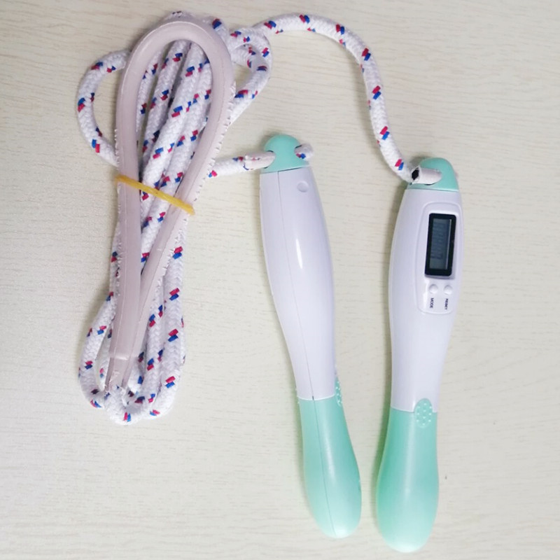 New Jian Primary School Students Electronic Counting Cotton Yarn Jumping Rope for training ropes Children Students Fitness Sport cotton ropes